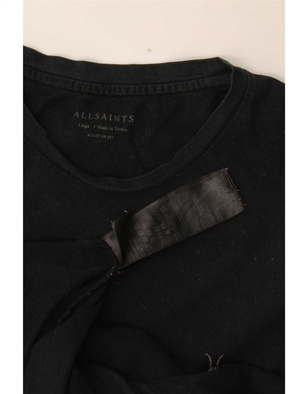 Tricou All Saints pentru bărbați, cu croiala normală, mare, negru, bumbac