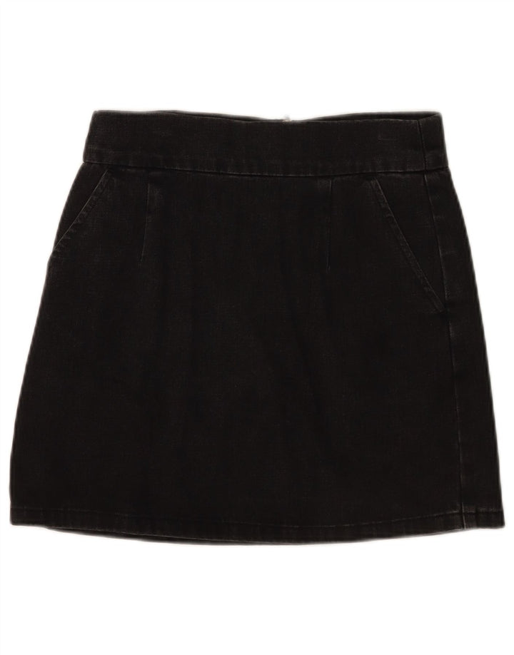 Fusta mini denim Topshop pentru femei W28 bumbac negru mediu