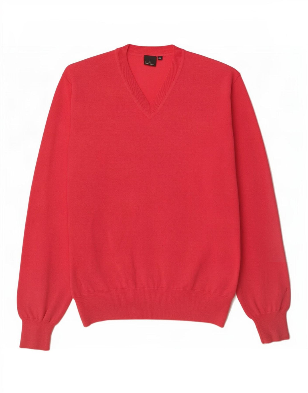 Pulover pentru bărbați Paul Smith, cu decolteu în V, XL, lână roșie