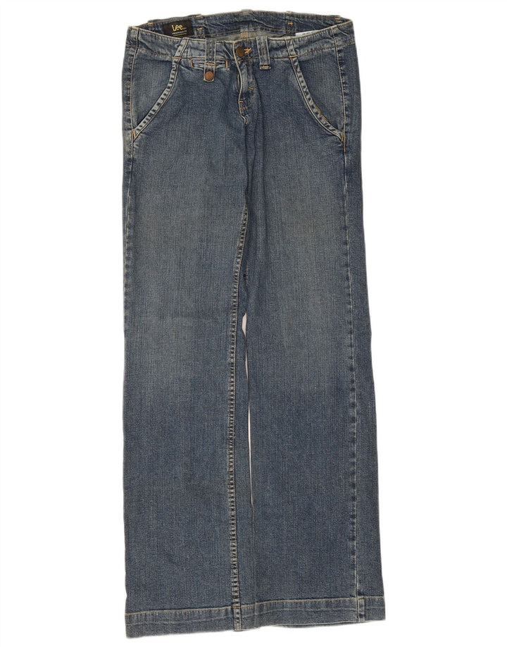 Blugi Lee pentru femei cu picioare largi W28 L30 bumbac albastru