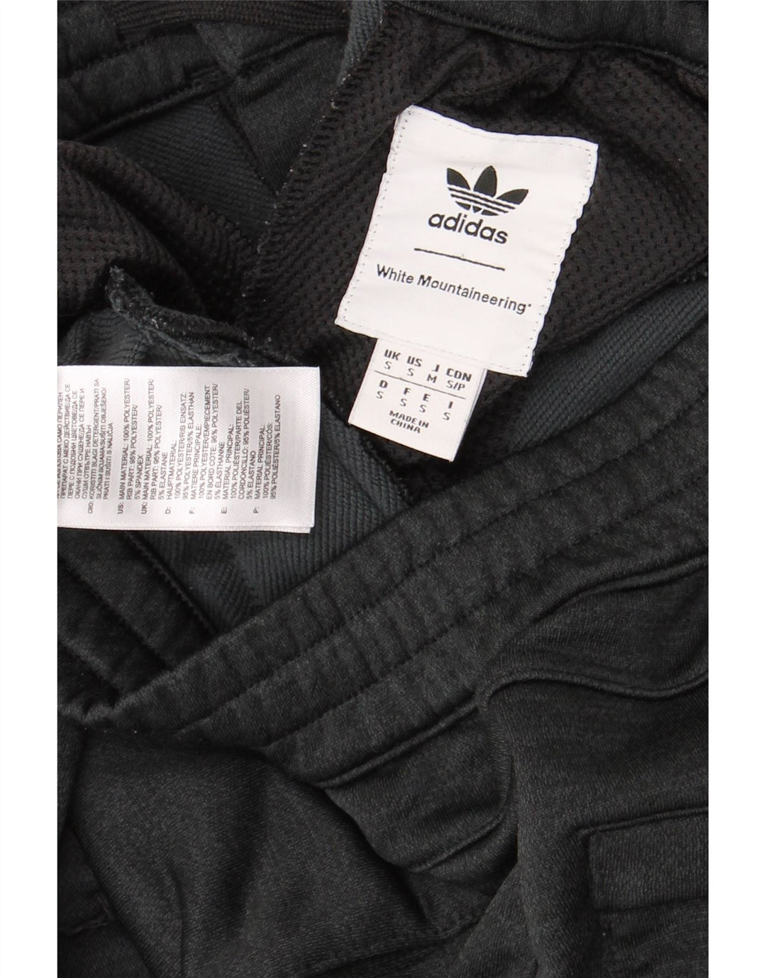 Pantaloni de trening pentru bărbați Adidas Pantaloni de jogging Mici, gri, poliester color bloc