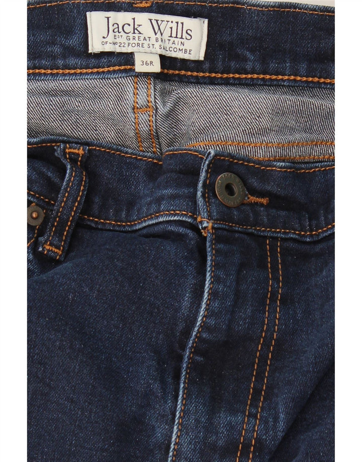 JACK WILLS Womens Capri Slim Jeans W36 L26 Navy Blue Vintage Jack Wills and Second-Hand Jack Wills from Messina Hembry 