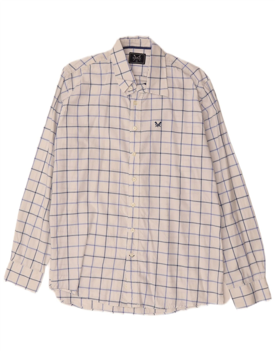 Crew Clothing Cămașă pentru bărbați, mare, alb, din bumbac