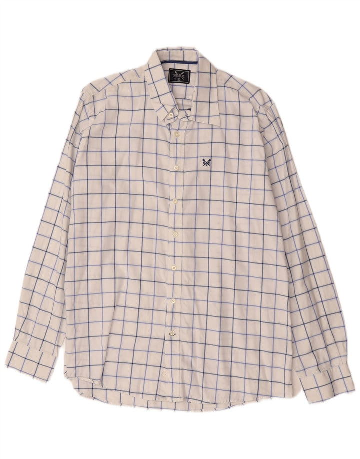 Crew Clothing Cămașă pentru bărbați, mare, alb, din bumbac