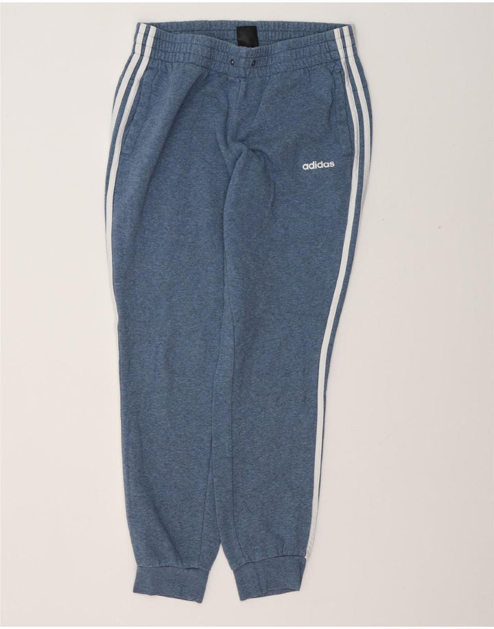 Pantaloni de trening pentru femei ADIDAS Joggeri UK 12/14 Bumbac albastru mediu