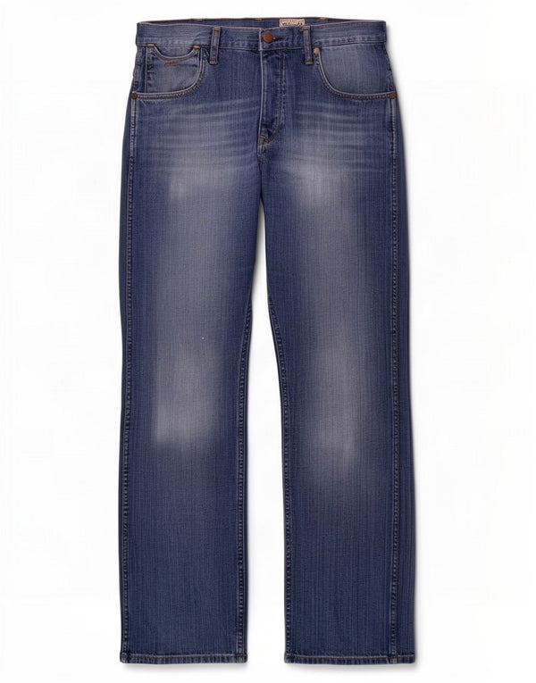 Blugi Wrangler Dustin Straight pentru bărbați W34 L34 Bumbac albastru