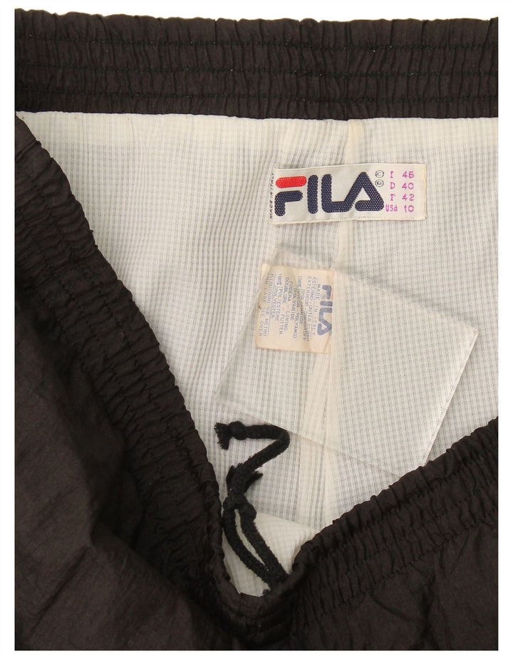 Pantaloni de trening Fila pentru femei Joggeri US 10 Poliamidă neagră mare