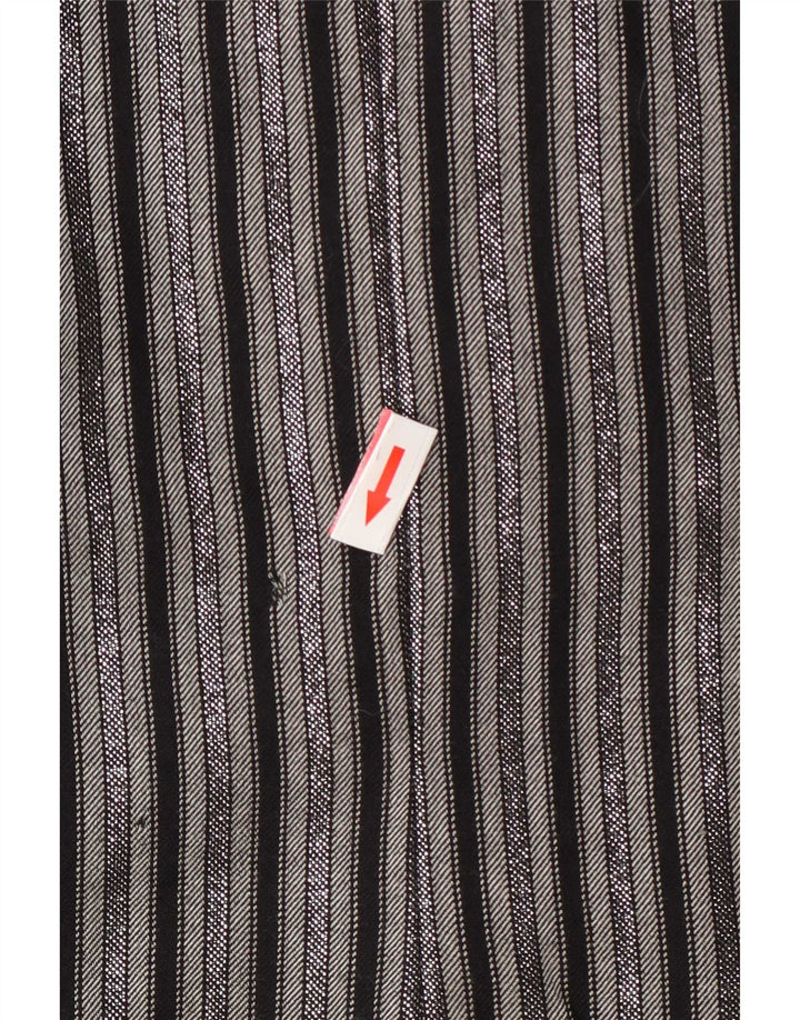 Blazer Vintage pentru femei cu 1 nasture, UK 14, mare, cu dungi negre