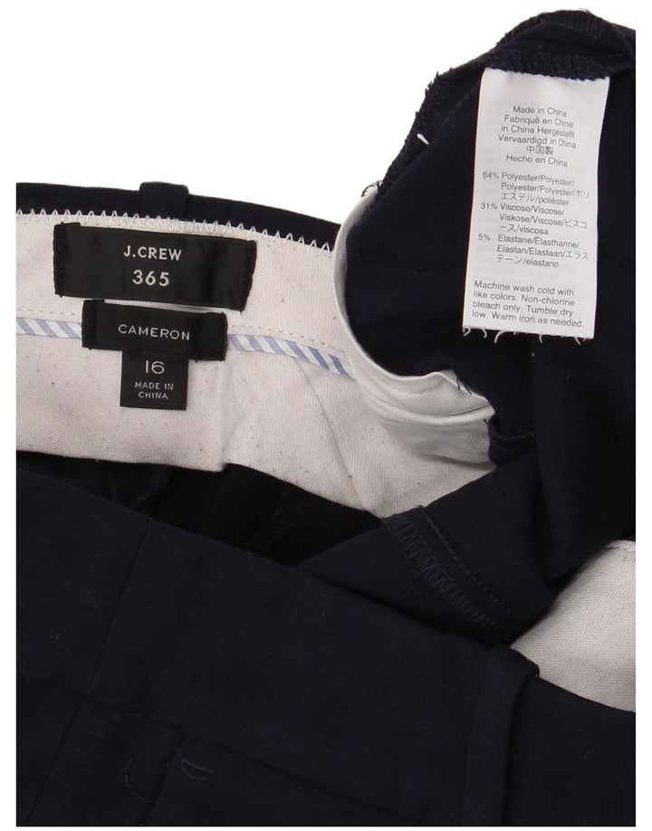 Pantaloni tăiați Cameron pentru femei J. CREW US 16 2XL W38 L26 bleumarin