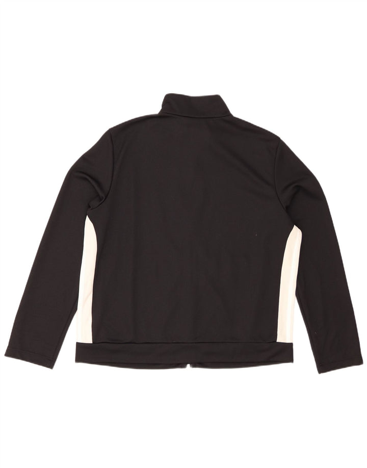 Jachetă de trening Adidas pentru femei Marea Britanie 24/26 2XL Negru Poliester color bloc