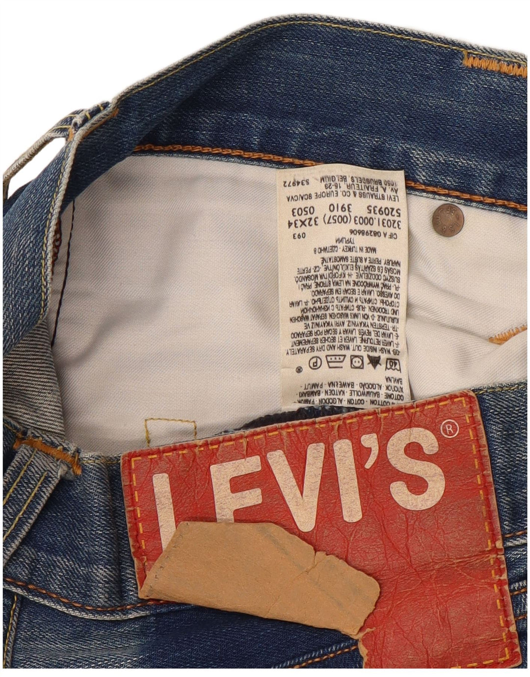 Blugi slim pentru bărbați Levi's W32 L34 Bumbac albastru