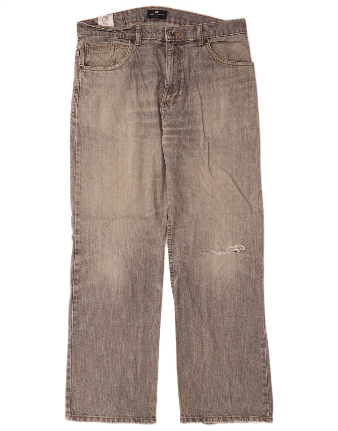 Blugi drepți pentru bărbați Marks & Spencer Blue Harbour W34 L29 bumbac gri