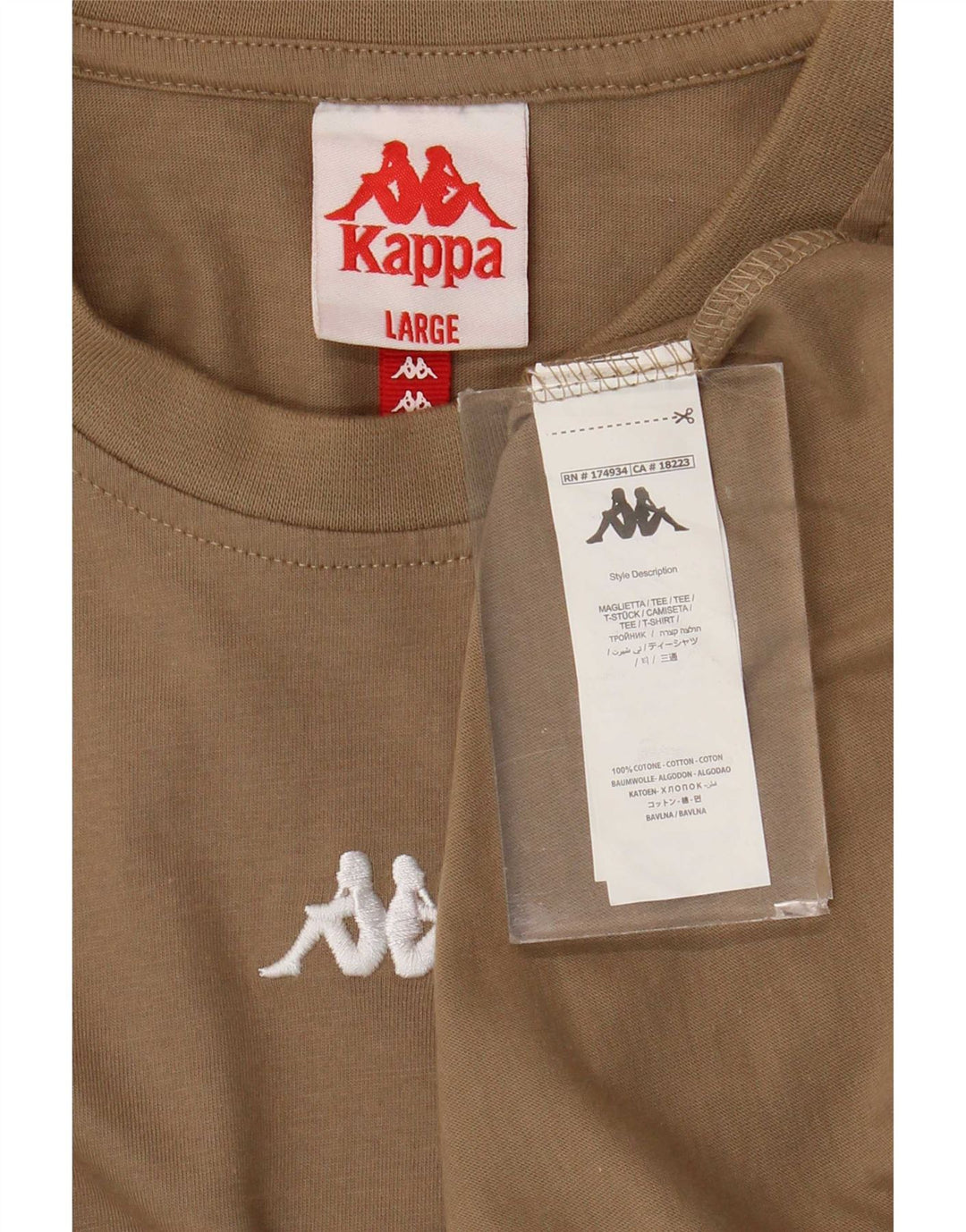 Tricou Bărbați Kappa Top Mare Maro Bumbac