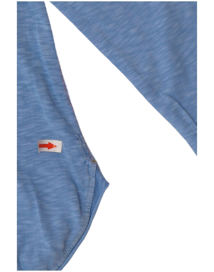 White Stuff Top pentru femei cu mânecă lungă UK 12 Medium Blue Bumbac