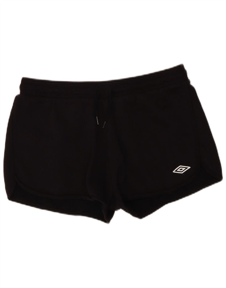Pantaloni scurti sport Umbro pentru femei UK 14, bumbac mediu negru