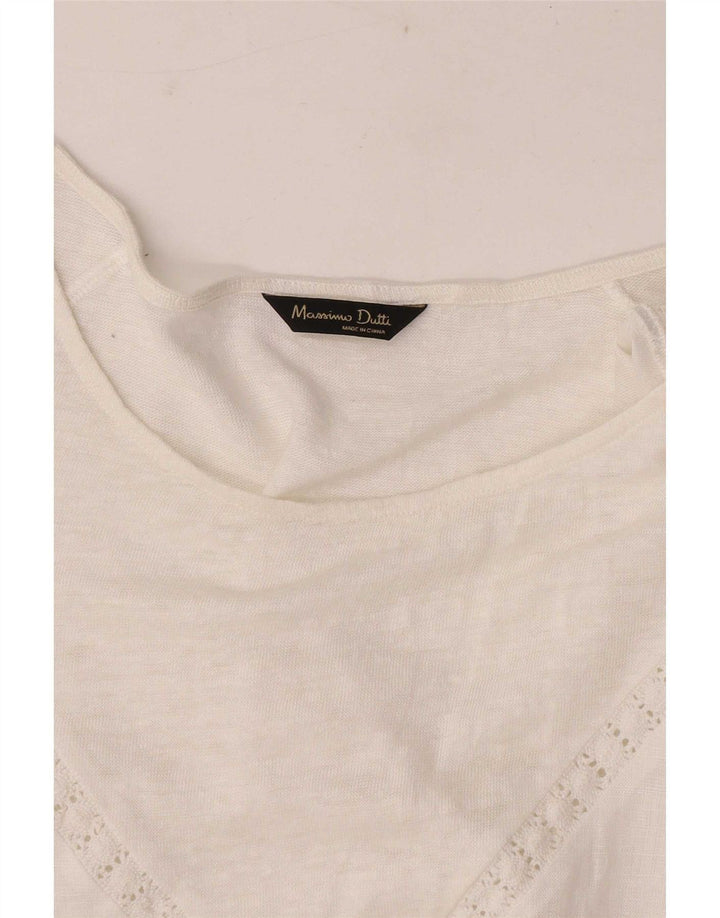 Bluză Massimo Dutti Femei Top UK 12 Medium White