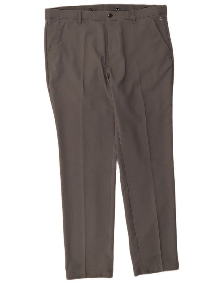 Pantaloni chino slim pentru bărbați Adidas W36 L32 poliester gri