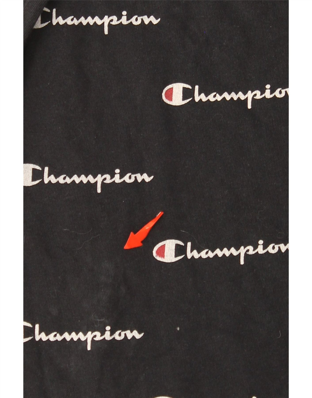 Tricou grafic cu țesătură inversă pentru bărbați CHAMPION Top XL negru