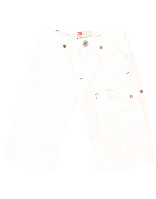 Diesel Baby Boys Pantaloni Cargo Drepți Grafic 3-6 Luni W20 L9 Alb