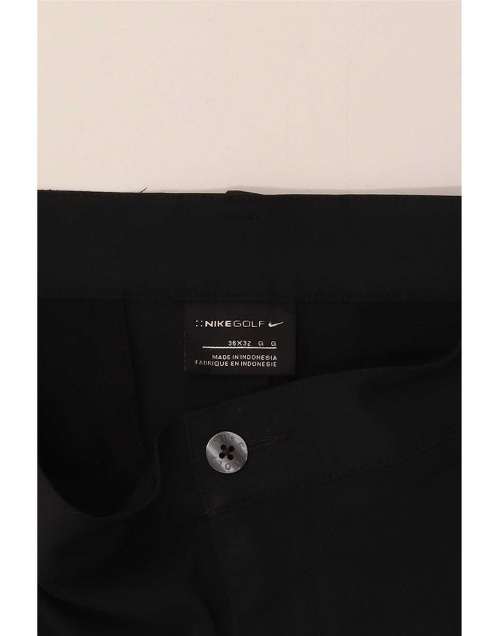Pantaloni chino de golf drepti pentru bărbați Nike W36 L32 Poliester negru