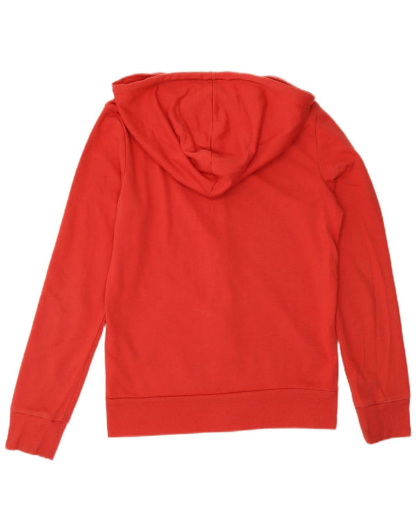 Pulover Adidas pentru femei, cu fermoar, UK 4/6 XS, bumbac roșu
