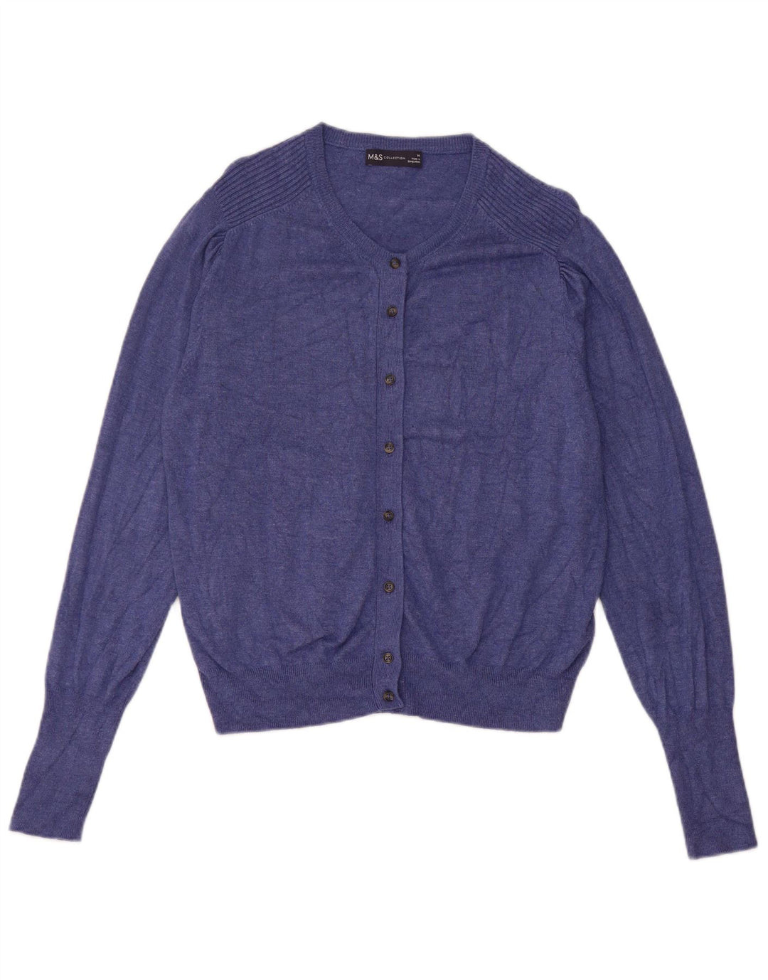 Pulover cardigan pentru femei Marks & Spencer UK 14 Medium Blue Viscose
