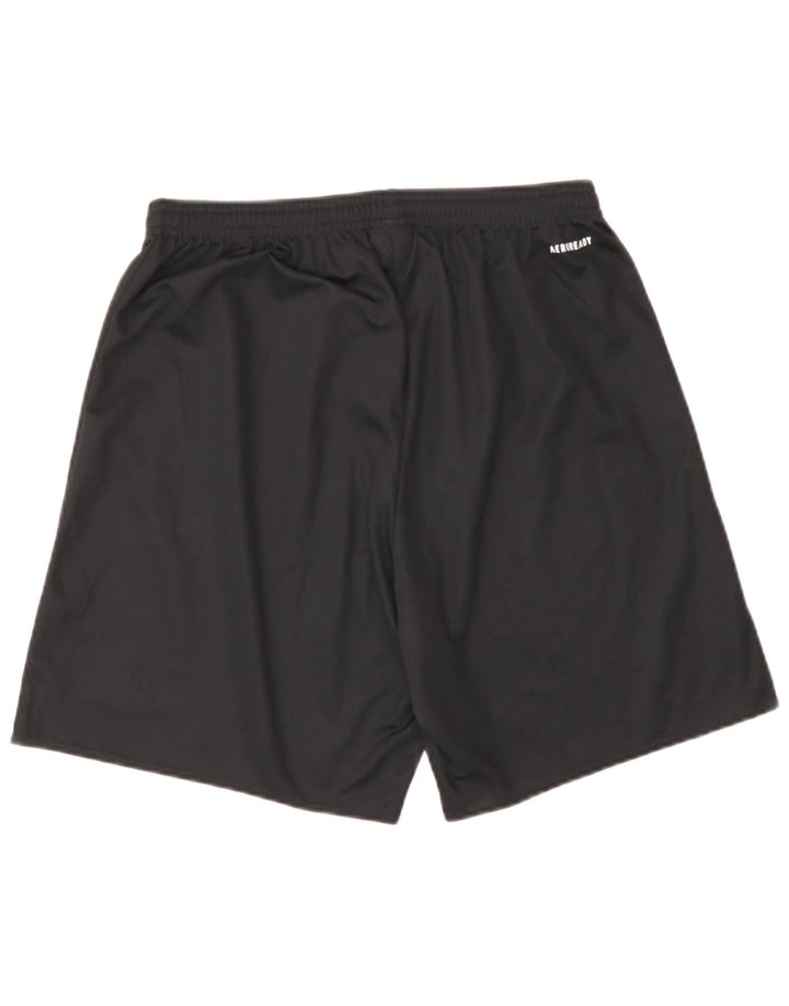 Pantaloni scurți sport Aeroready Adidas pentru bărbați, poliester mediu negru