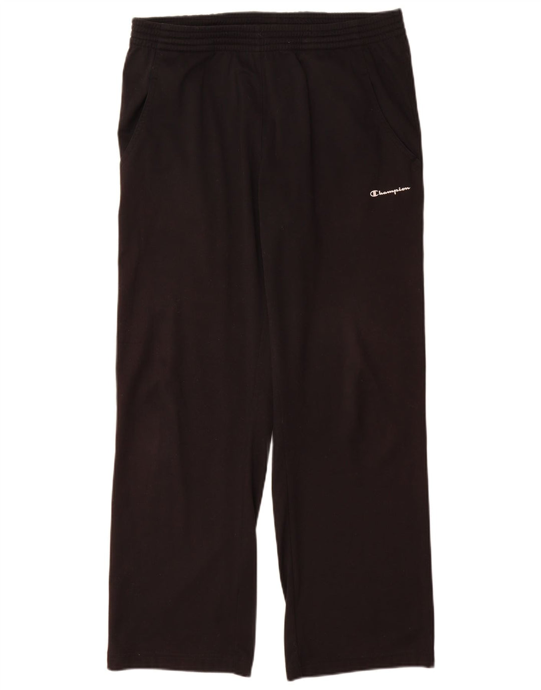 Pantaloni de trening Champion pentru bărbați, poliester mediu negru