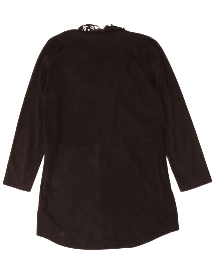 Rochie tunică cu mânecă lungă pentru femei ZARA UK 14 Poliester mediu negru