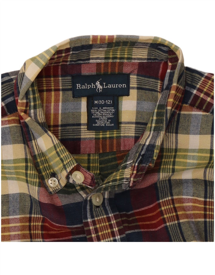 Cămașă Ralph Lauren Băieți 10-11 Ani Bumbac Cu Check Multicolor Mediu