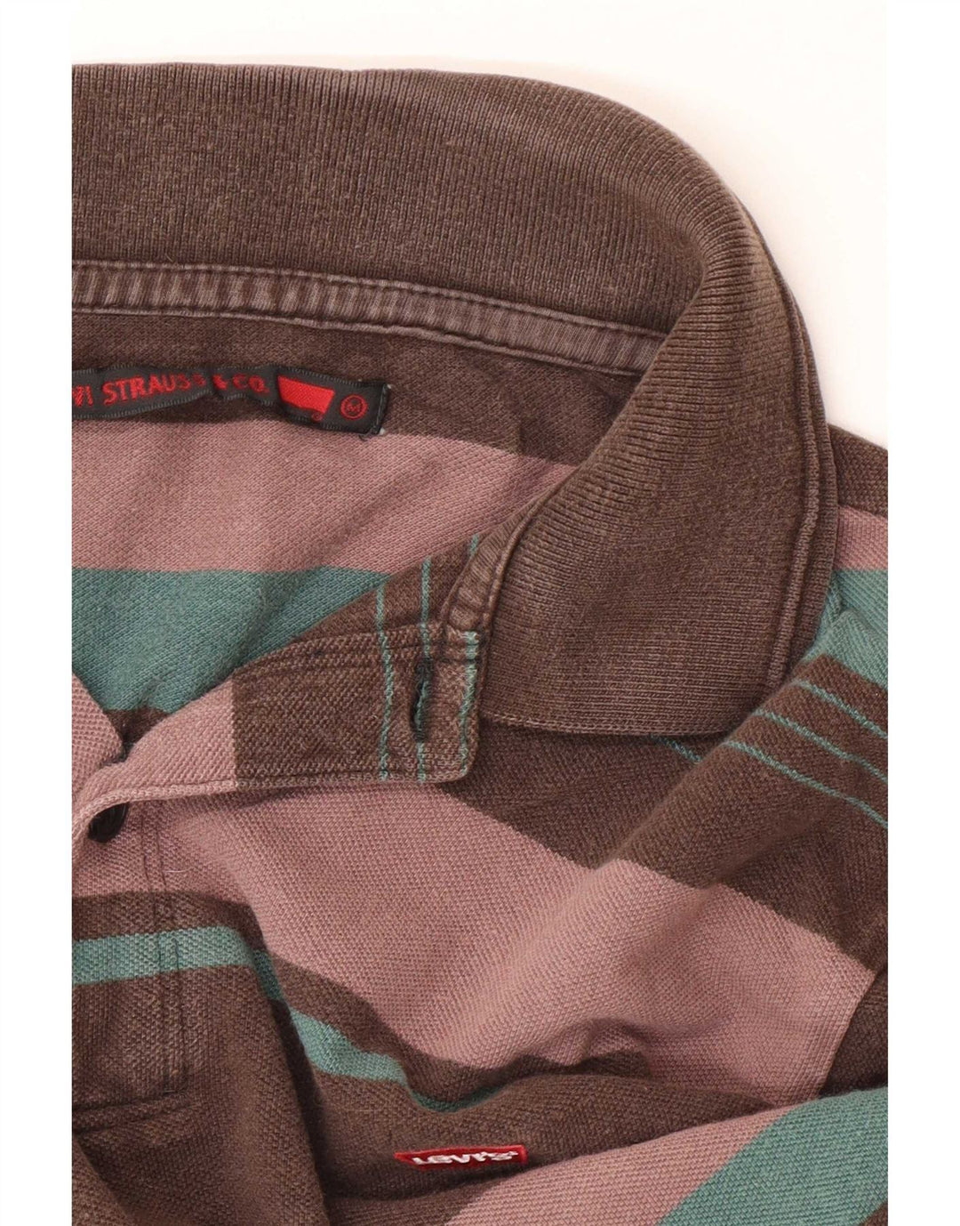 Tricou polo cu mânecă lungă pentru bărbați Levi's, cu dungi medii, multicolore