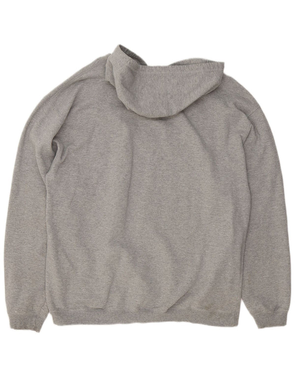 Pulover Fila pentru bărbați, cu capota, 2XL, gri bumbac cu pete