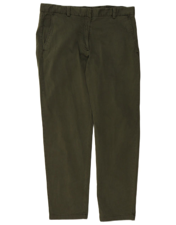 Pantaloni chino drepti pentru femei Marks & Spencer UK 12 Medium W32 L27 Verde