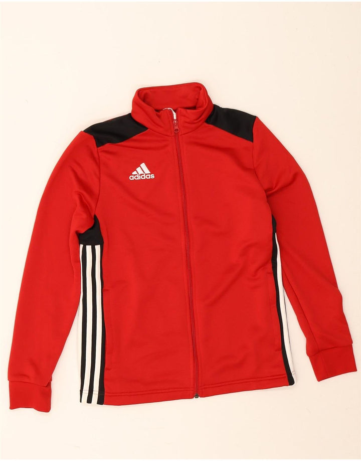 Jachetă de trening pentru băieți Adidas 13-14 ani Poliester color bloc roșu