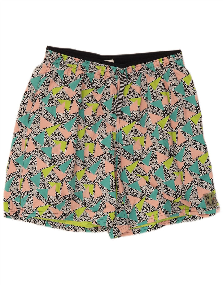 Pantaloni scurți de înot Nike pentru bărbați, mari, multicolori, geometrici din poliamidă