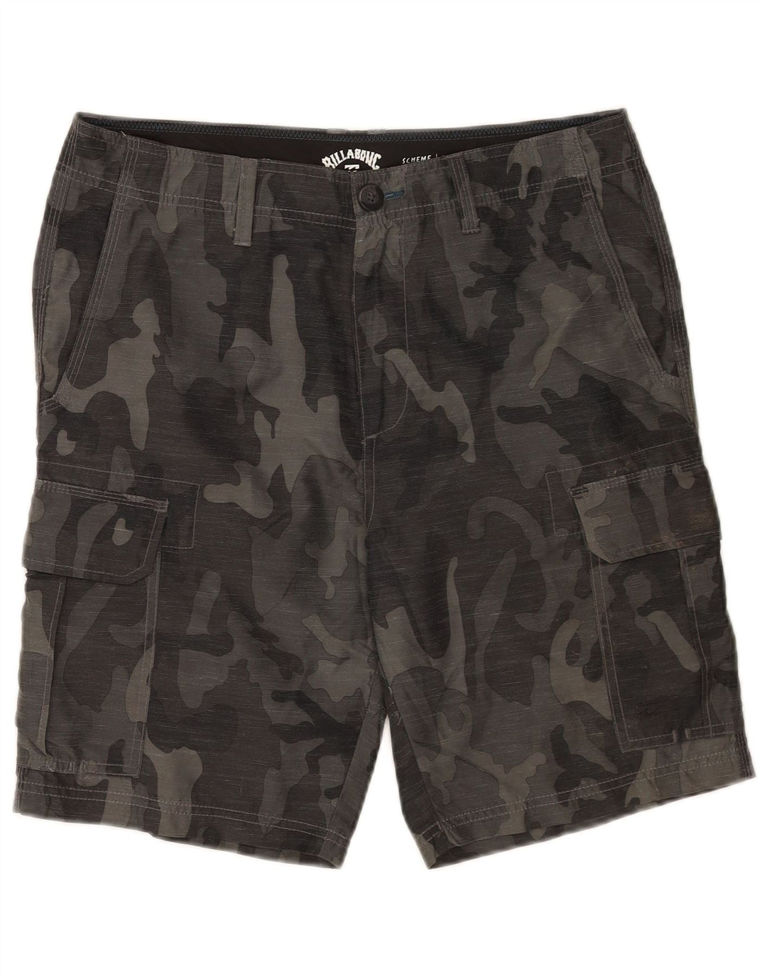 Pantaloni scurți cargo pentru bărbați Billabong W32, camuflaj, gri mediu