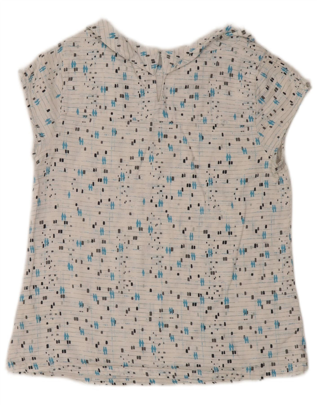 Bluză pentru femei White Stuff Top UK 8 Small Geometric Bumbac