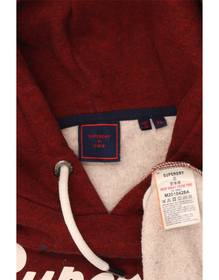 Pulover grafic Superdry pentru bărbați, XL, poliester maro