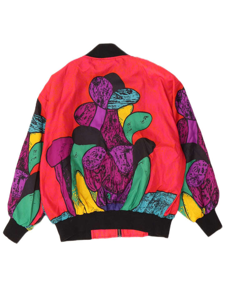 Jachetă Bomber Vintage pentru femei cu model abstract IT 46 mare multicoloră