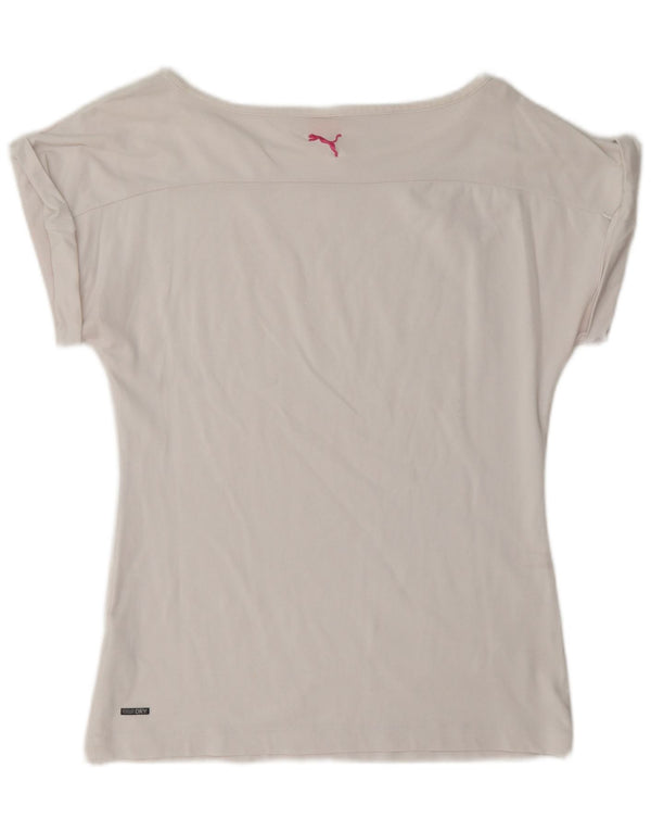 Tricou pentru femei Puma Top UK 12 Medium White Geometric Bumbac