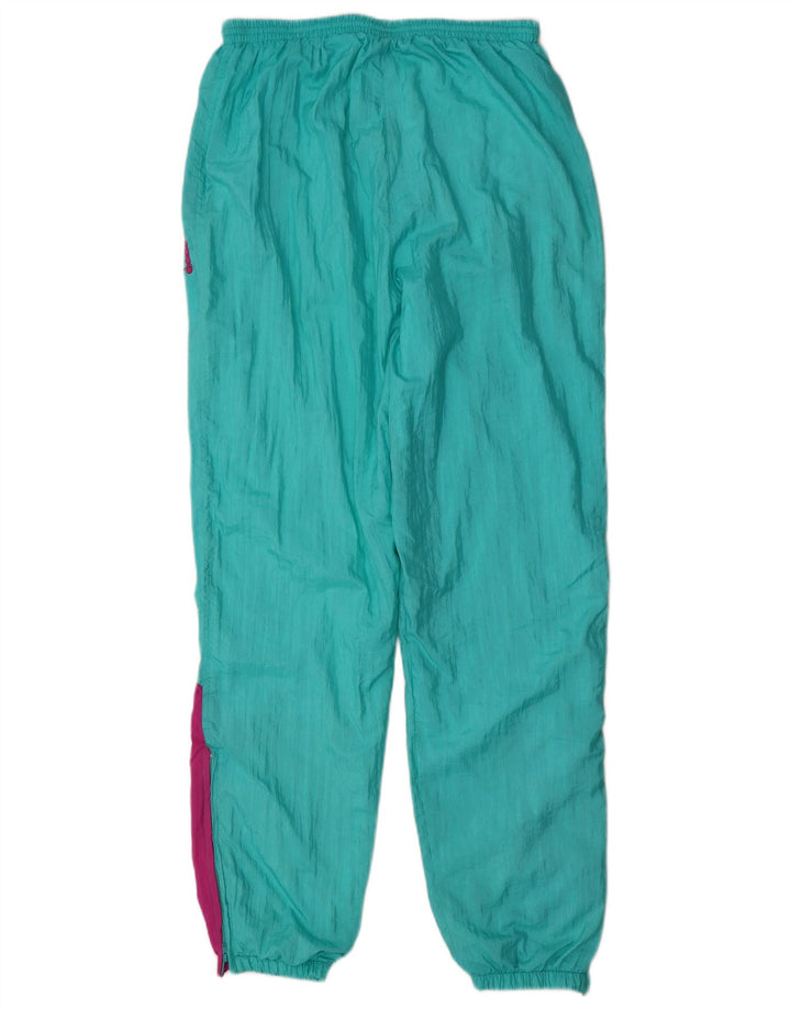 Pantaloni de trening Diadora pentru bărbați, largi, turcoaz, poliamidă color bloc