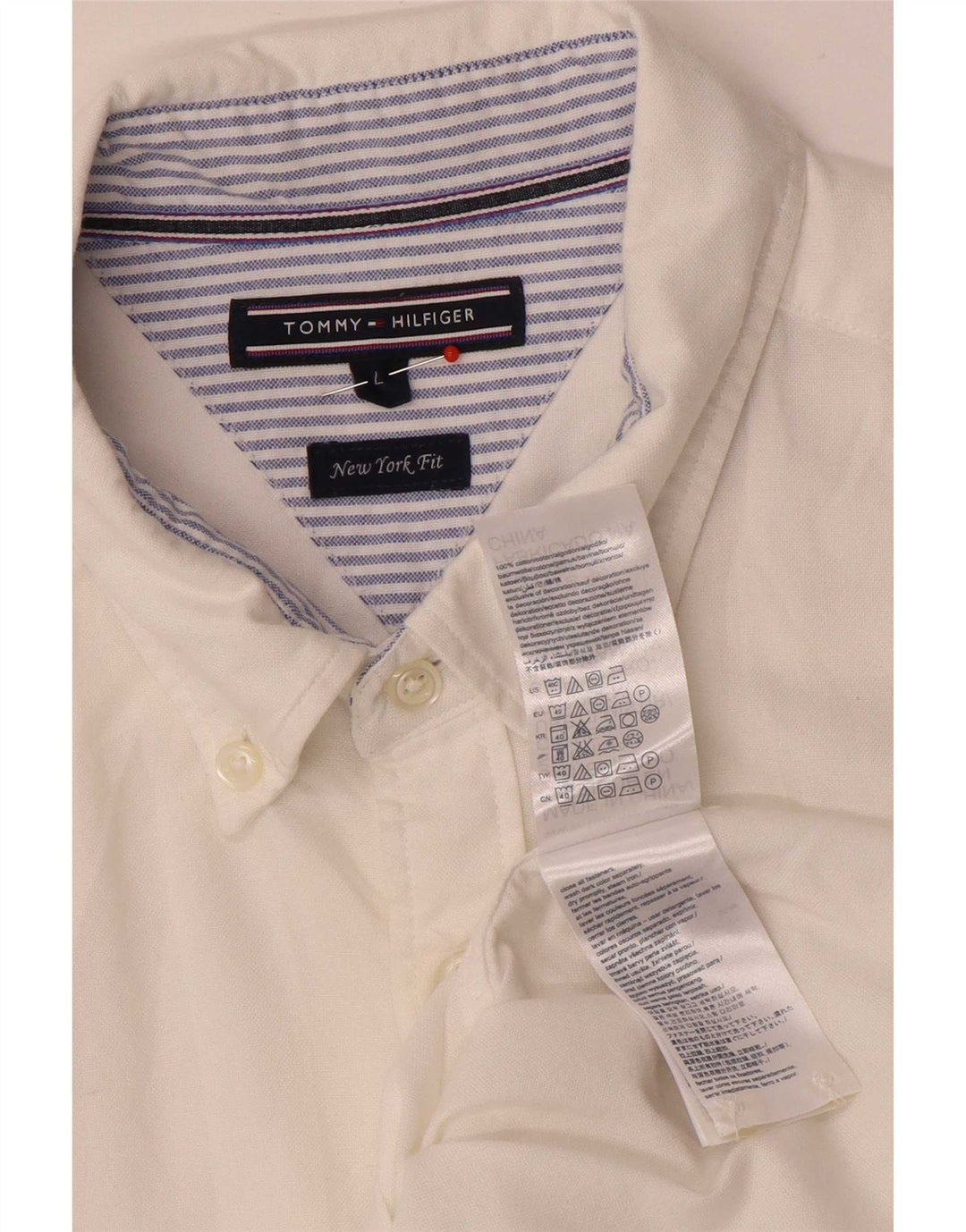 Cămașă pentru bărbați Tommy Hilfiger, mare, alb, bumbac