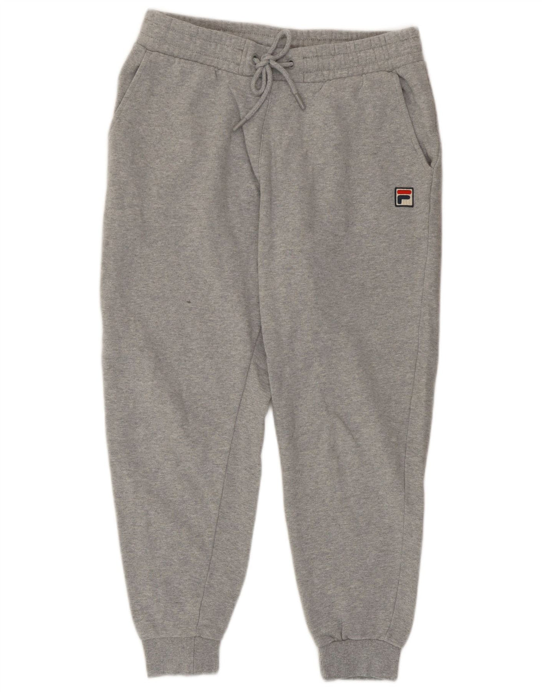 Pantaloni de trening Fila Bărbați Joggeri Mici Bumbac Gri