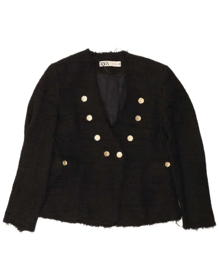 Jachetă Blazer pentru femei Zara Marea Britanie, 12 Medium Negru