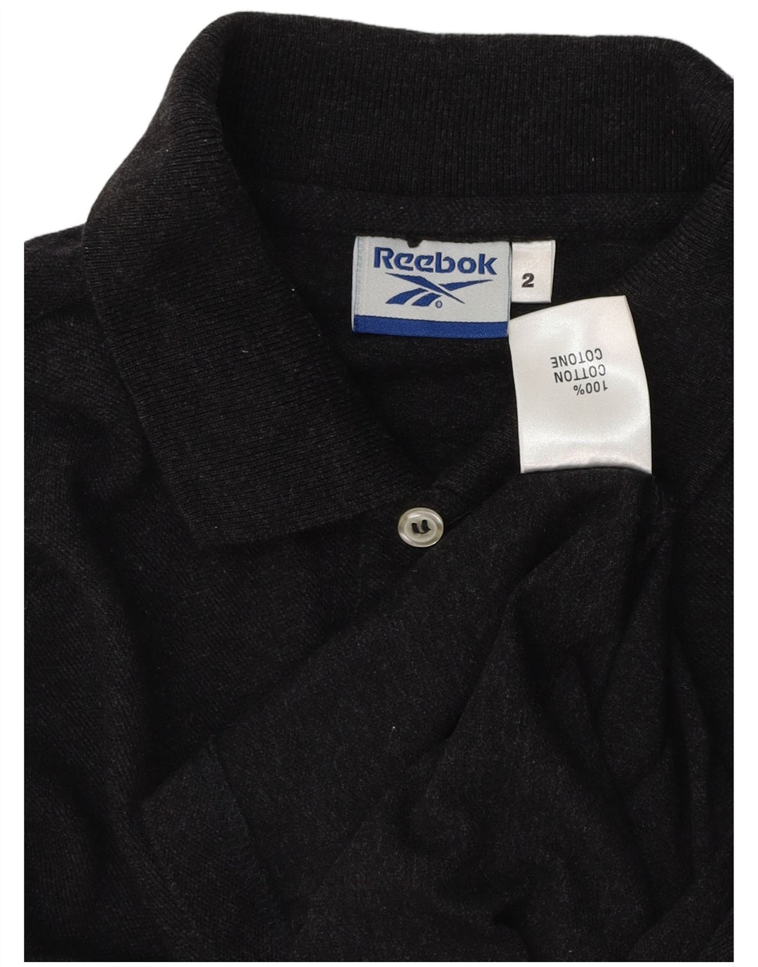 Tricou polo REEBOK pentru bărbați, bumbac, gri mediu