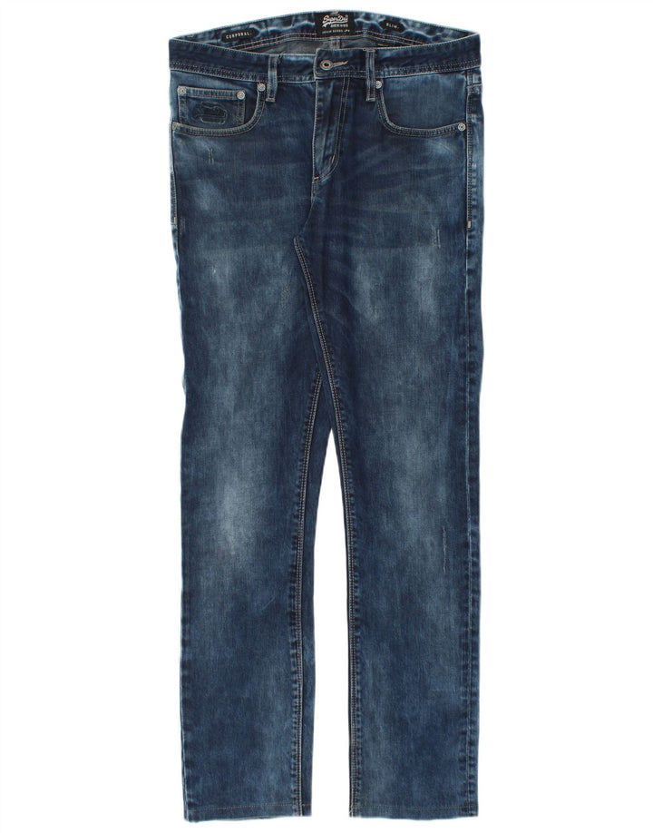 Blugi Superdry Corporal Slim pentru bărbați W32 L32 Bumbac albastru