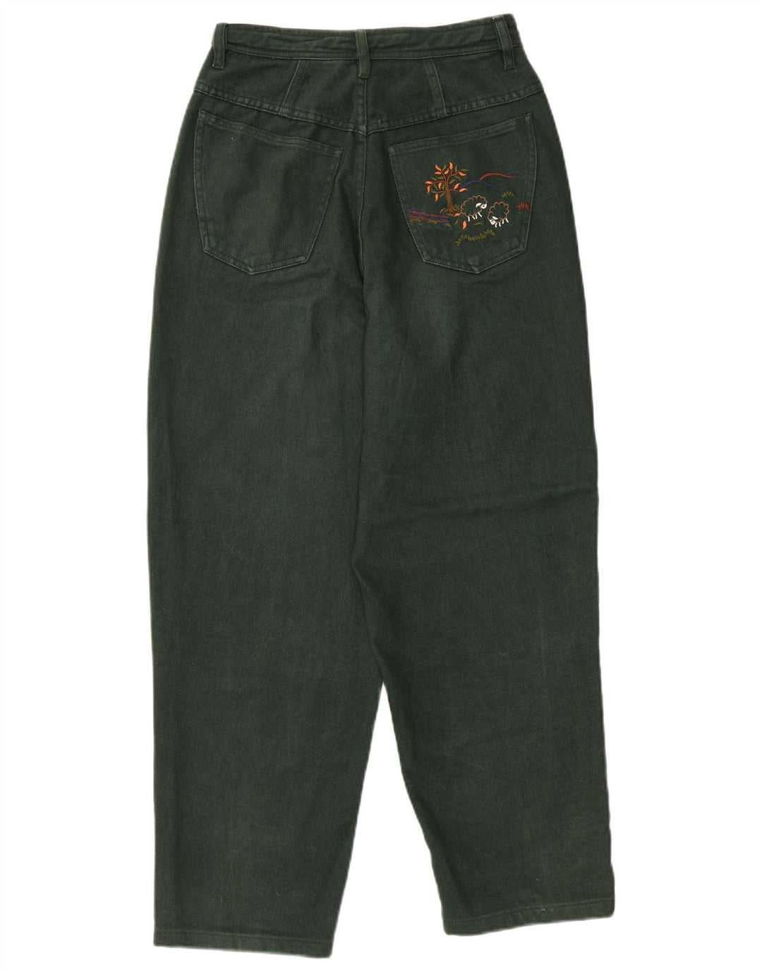 PETRESA Blugi conici pentru femei cu talie înaltă EU 36 Mici L26 L26 Bumbac verde