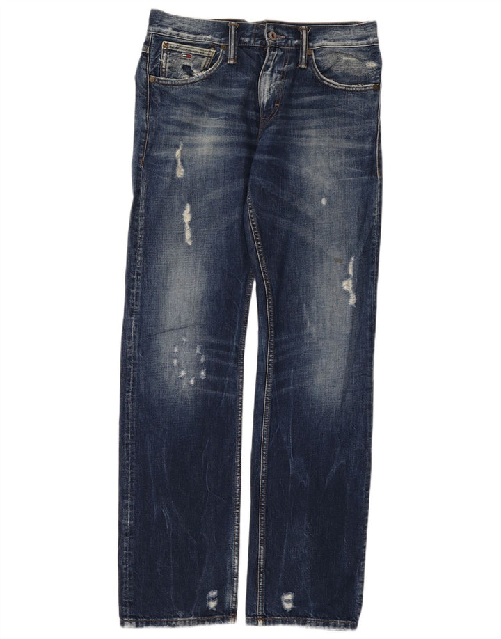 Blugi drepți obișnuiți, Distressed, Tommy Hilfiger Ryder, pentru femei, W29 L32, albaștri