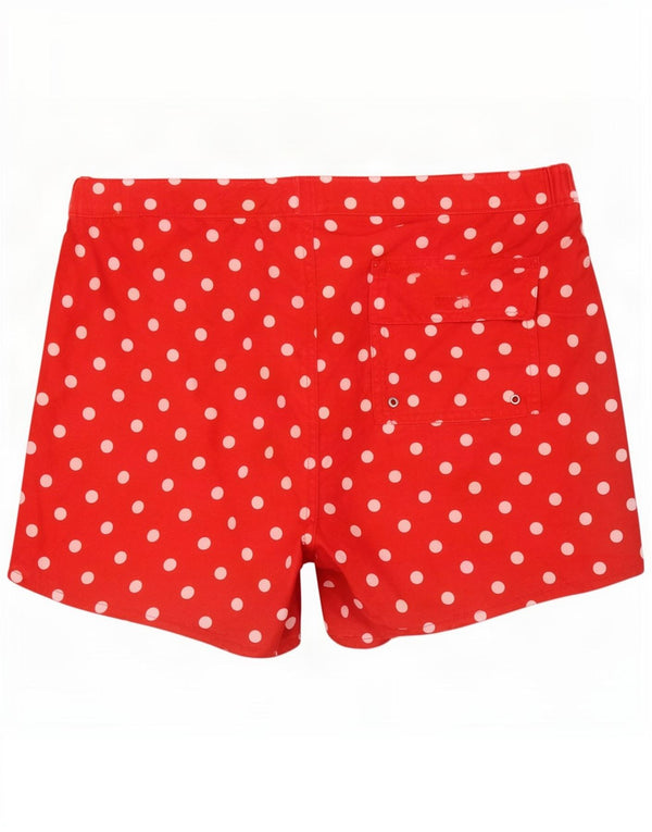 French Connection Pantaloni scurți de înot pentru femei UK 16, mari, roșii, buline