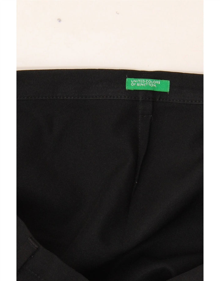 BENETTON Womens Straight Suit Trousers W32 L26 Black Vintage Benetton and Second-Hand Benetton from Messina Hembry 